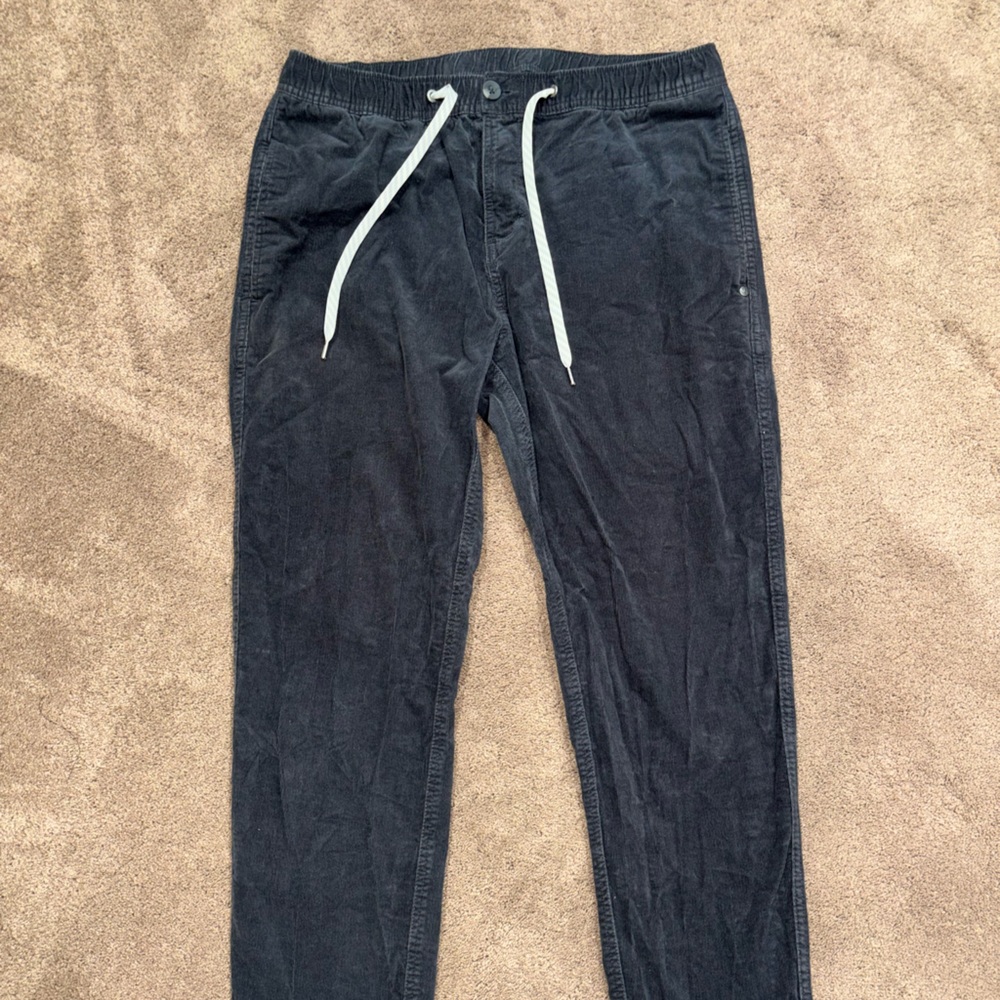 Vuori charcoal micro corduroy Pants with Drawstring